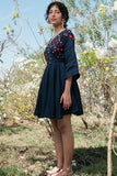 Okhai 'Bounce' Pure Linen Hand Embroidered Dress