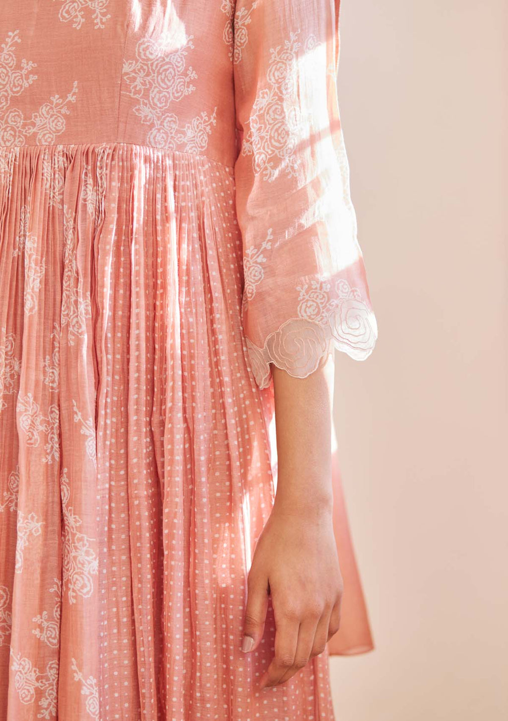 HIBISCUS PRINTED ANARKALI SET