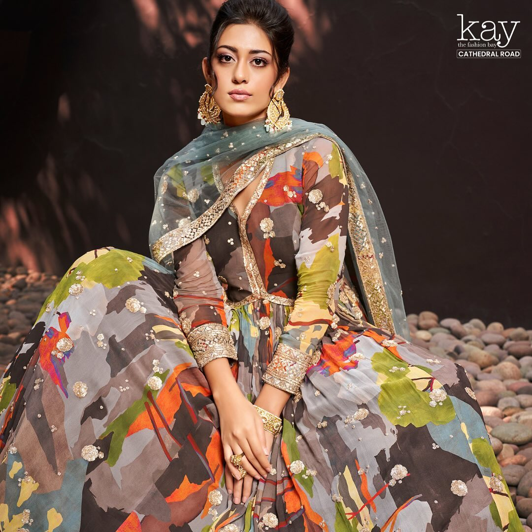  Printed Alia Cut Anarkali.