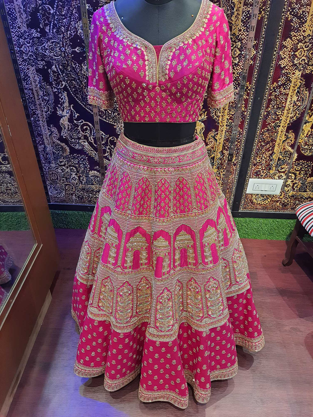 Pink Designer Bridal Lehanga